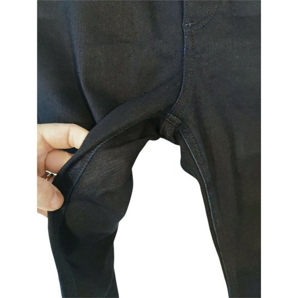 Rag & Bone High Rise Skinny High Rise Jeans Size 27 Dark Blue Stretch Denim - Picture 3 of 9